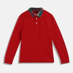 Tommy Hilfiger Red Cotton Regular Printed Polo-picture-38