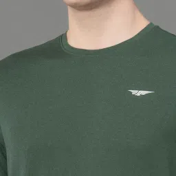 Red Tape Army Green Regular Fit Sports T-Shirt image 4