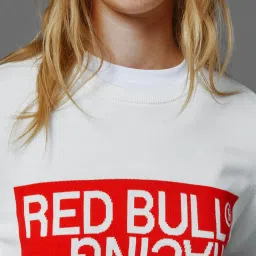 Pepe Jeans x Red Bull Off White Cotton Regular Graphic Print Sweatshirts image 4