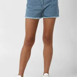 Forever 21 Light Blue Regular Fit Shorts-picture-26