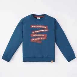 Ed-a-Mamma Kids Blue & Brown Cotton Printed Full Sleeves Sweatshirt-picture-11