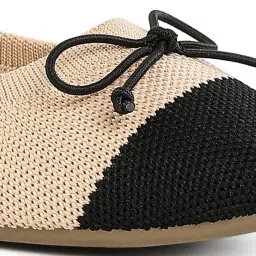 London Rag Women's Beige Flat Ballets image 4