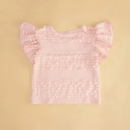 Pantaloons Junior Pink Regular Fit Top image 4