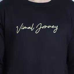 Vimal Jonney Black & Orange Regular Fit Logo Print Sweatshirt & Trackpant Set - Pack of 2 image 4