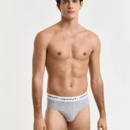 Gant Multi Cotton Blend Solid Briefs (Pack of 3) image 4