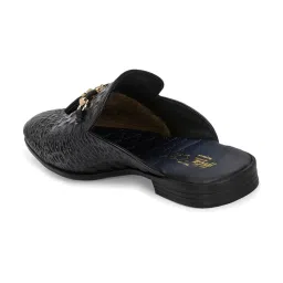 Hitz Luxure Men's Black Mule Shoes image 4