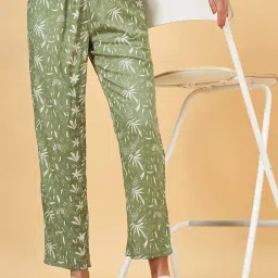 Dreamz by Pantaloons Green Floral Print Pyjamas image 4