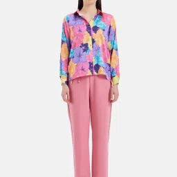 Kazo Multicolor Floral Print Shirt image 4