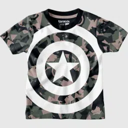 Bonkids Boys Captain America Graphic?Printed Pure Cotton T-Shirt-picture-43