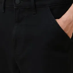 Allen Solly Black Cotton Regular Fit Jeans image 4