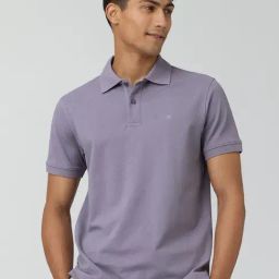XYXX Misty Lilac Cotton Regular Fit Polo T-Shirt-picture-38