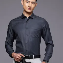 Louis Philippe Pure Cotton Classic Fit Formal Shirt-picture-40