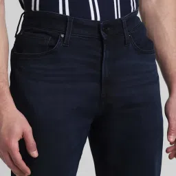 Jack & Jones Dark Blue Denim Cotton Bootcut Jeans image 4