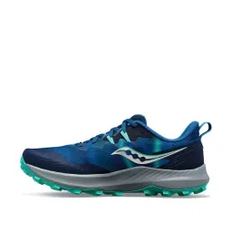 Saucony Men's Peregrine 14 Navy Running Shoes image 4
