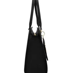 LAVIE LUXE Black Quem Quilted Large Satchel image 4