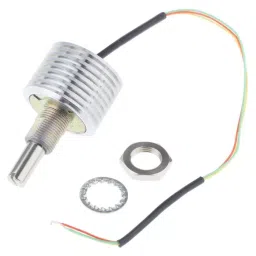 Vishay Panel Mount Rotary Potentiometer 6 W Power 10 Ω Resistance Wire Lead Terminal, PE60L0FLW100MA image 2