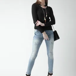 KASSUALLY Black Relaxed Fit Top image 4