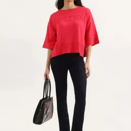 United Colors of Benetton Fuchsia Plain Top image 4