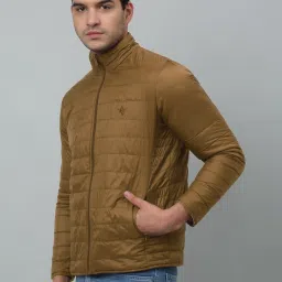 Cantabil Brown & Green Regular Fit Quilted Reversible Jacket image 4