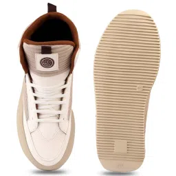 Bacca Bucci Men's STREETHULK Beige Ankle High Sneakers image 4