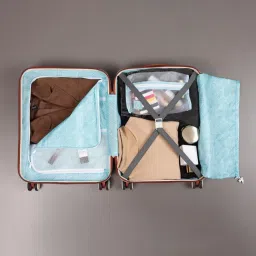 Uppercase Rock Green Textured Small Hard Cabin Trolley Bag image 4