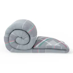 Nautica Bristol Checks Cool Grey 150 TC Cotton Double Bedding Set image 4