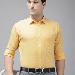 Park Avenue Pure Cotton Slim Fit Opaque Formal Shirt-image-94
