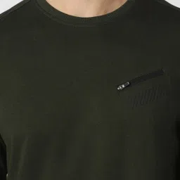 Van Heusen Olive Regular Fit Sweatshirt image 4