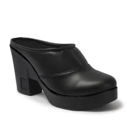 TRYME Women's Black Mules image 2