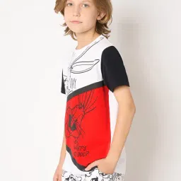 Jack & Jones Junior White & Red Printed T-Shirt image 3