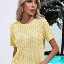 Oh Rare Women Cable Knit Pullover-picture-33