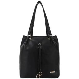 Fastrack Black Solid Medium Shoulder Handbag-picture-8