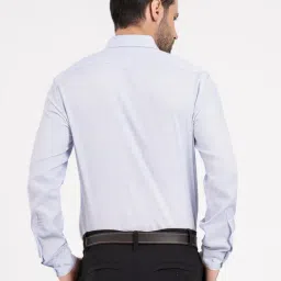 Red Tape Sky Blue Striped Relaxed Fit Shirt image 2