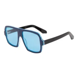Ted Smith Blue Aviator UV Protection Unisex Sunglasses-image-5
