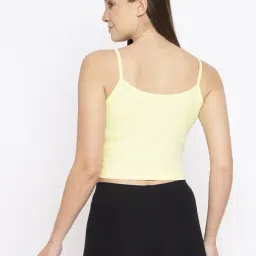 La Intimo Black, Black, Yellow Forever Beauty Camisole (Pack of 3) image 3