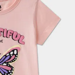 R&B Kids Pink Graphic Regular Fit T-Shirt image 3