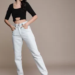 Moda Rapido Women Mid-Rise Straight Fit Jeans image 3