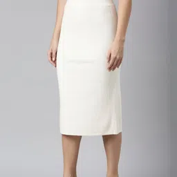 SHOWOFFFF Self Design Midi Straight Skirts image 5