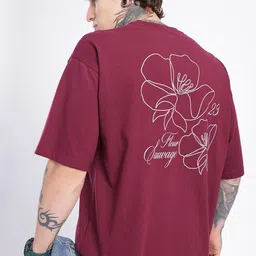 glitchez Graphic Printed Drop-Shoulder Sleeves Oversized T-shirt-picture-13
