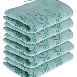 Kuber Industries Cleaning Towel | Reusable Cleaning Towel for Baby | Duster Towel for Home Cleaning | Skip Cleaning Cloth Towel with Hanging Loop | 30x40 | Pack of 5 | Green-image-54