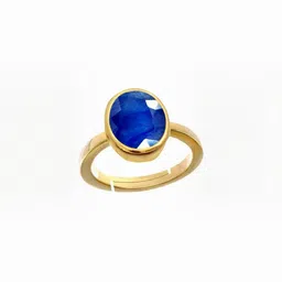 RAVIOUR LIFESTYLE Gold-Plated & Blue Alloy Pearls Finger Ring-image-32