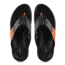 MEDIFEET Men Textured Countryside Open Toe Flats image 5