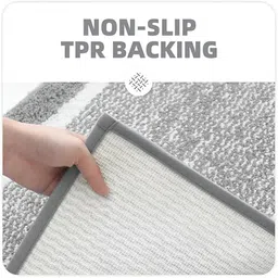 GBL COLLECTION Grey Polypropylene Water Resistant Floor Mat image 3