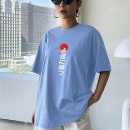 TOGS & TERRE Women Typography Printed Organic Cotton T-shirt-picture-2