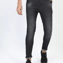 HIGHLANDER Men Skinny Fit Light Fade Stretchable Jeans-image-8