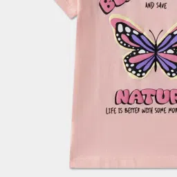 R&B Kids Pink Graphic Regular Fit T-Shirt image 4