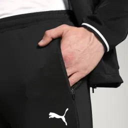 Puma Black Slim Fit Sports Trackpants image 4