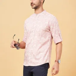 Byford by Pantaloons Crystal Rose Cotton Slim Fit Printed Shirt image 4