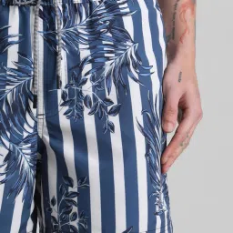 Jack & Jones Ensign Blue Regular Fit Printed Shorts image 4