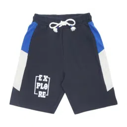 lil tomatoes Li'l Tomatoes Kids Navy Cotton Printed Shorts-picture-42